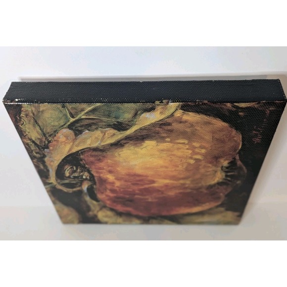 Red Apple by Nicole Etienne 11.5"x11.5" 2007 Canvas Transfer Print Signed Fruit - Picture 4 of 13